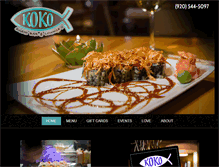 Tablet Screenshot of kokosushi.com